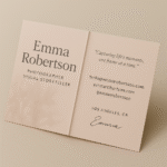 FOLDED BUSINESS CARDS